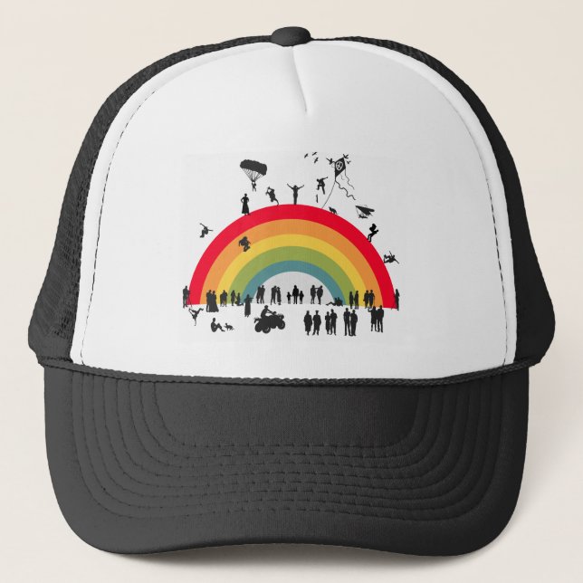 Casquette Au-dessus de l'arc-en-ciel (Devant)