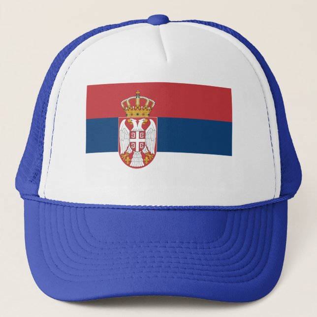 Casquette au drapeau de la Serbie (Devant)