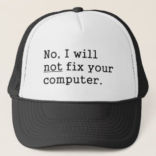 Casquette Aucun je aucune difficulté votre cadeau nerd de