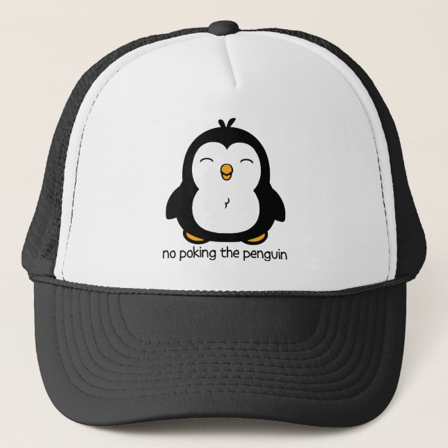 Casquette Aucun pousser le pingouin (Devant)