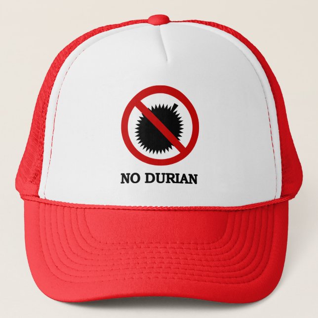 Casquette AUCUN signe de fruit tropical de durian (Devant)