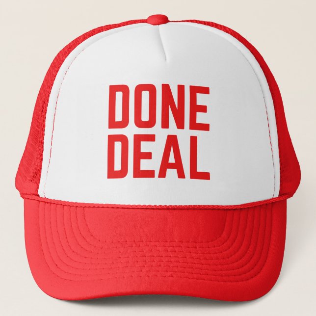 Casquette audacieux rouge FAIT de camionneur de (Devant)