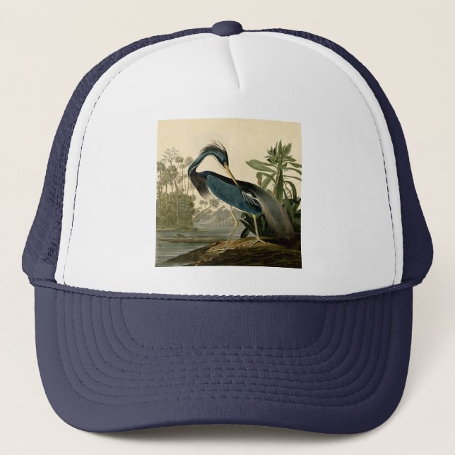 Casquette Audubon Louisiana Heron Birds America Art (Devant)