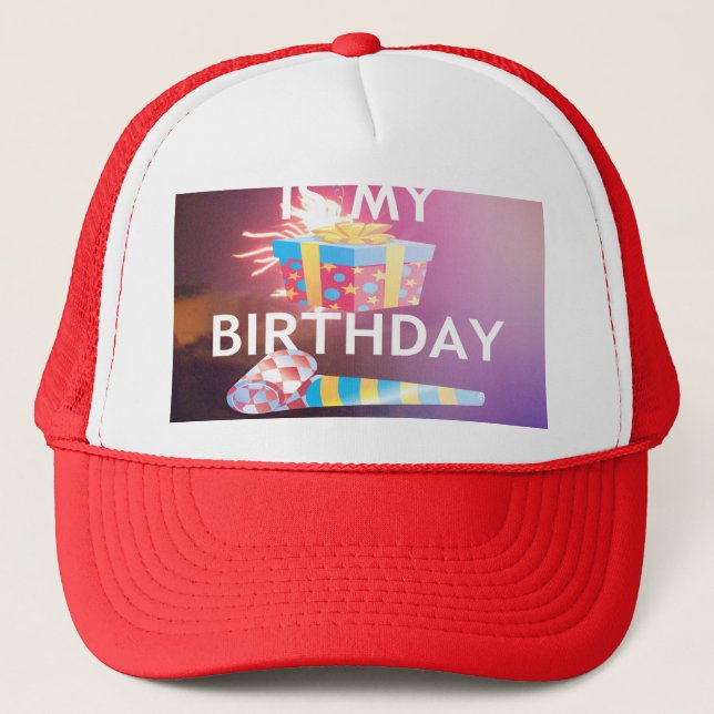Casquette Aujourd'hui est mon art d'anniversaire (Devant)