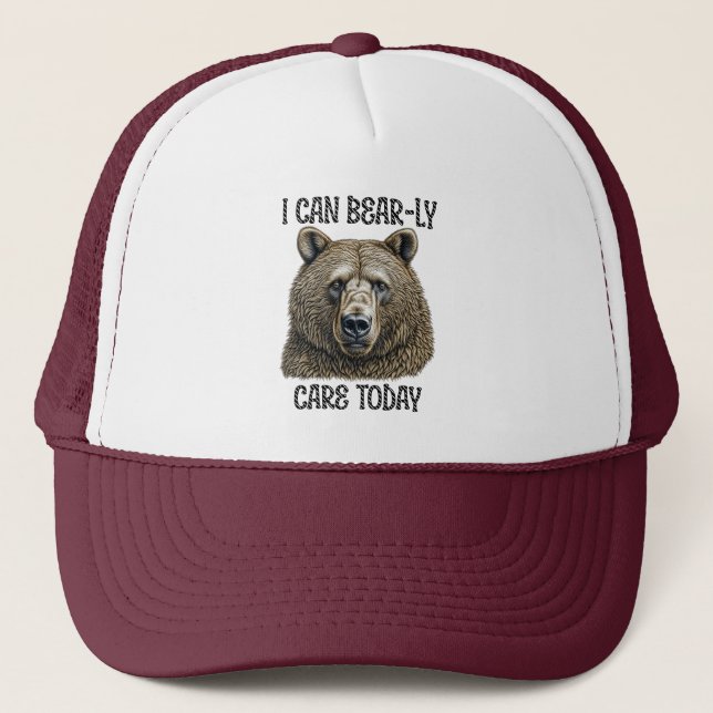 Casquette Aujourd'Hui, Je Peux M'Occuper De L'Ours | Jeu d'o (Devant)