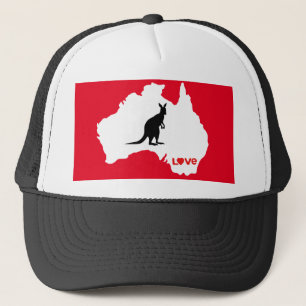 Casquette Aussie Love Kangaroo White