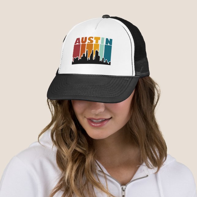 Casquette Austin Texas Retro Sunset (En situation)