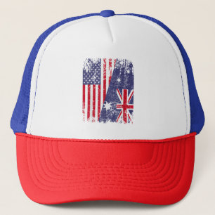Casquette AUSTRALIAN ROOTS Half American Flag AUSTRALIE