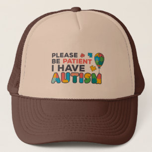 Casquette Autism Awareness Please Be Patient I Have Autism