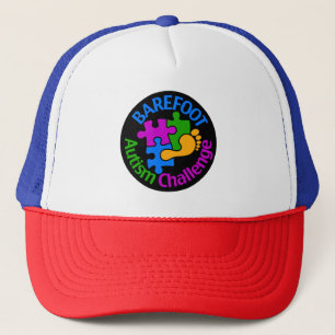 Casquette Autisme pieds nus Défi Trucker Chapeau