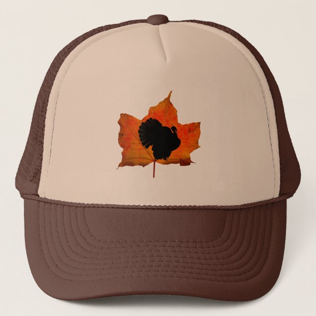 CASQUETTE AUTOMNE LES FEUILLES MERCI À LA TURQUIE (Devant)