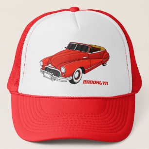 Casquette Automobile classique rouge 1948