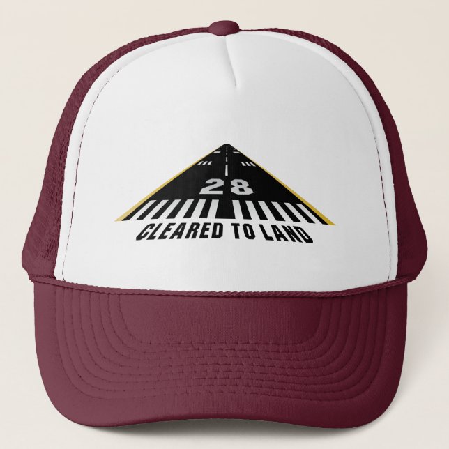 Casquette Autorisé À Atterrir Une Piste (Devant)