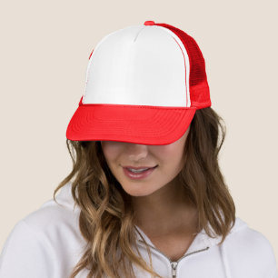 Casquette Autorité Simple Rouge Et Blanc®