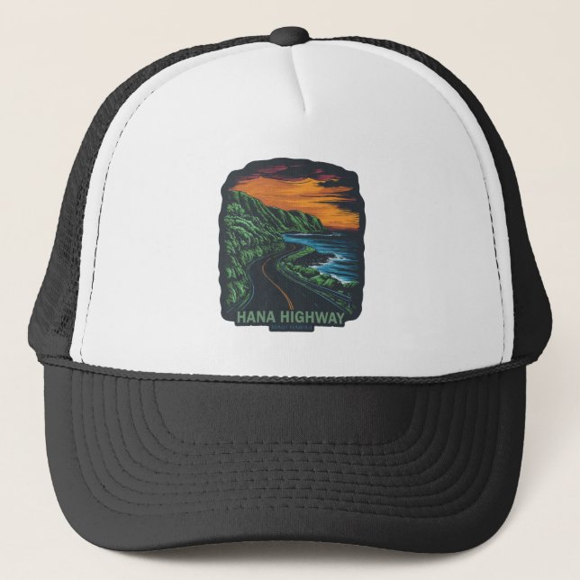Casquette Autoroute Hana Maui Hawaii Vista (Devant)