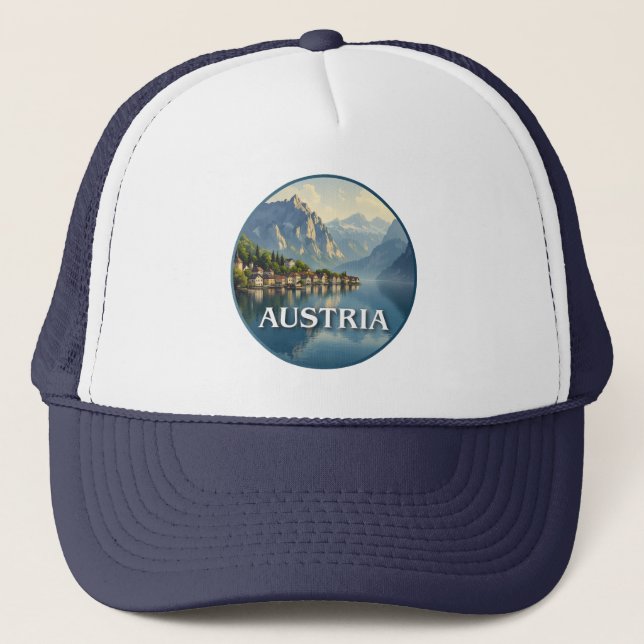 Casquette Autriche Hallstatt Union européenne (Devant)