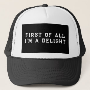 Casquette Avant tout, je suis une délicieuse humour sarcasti