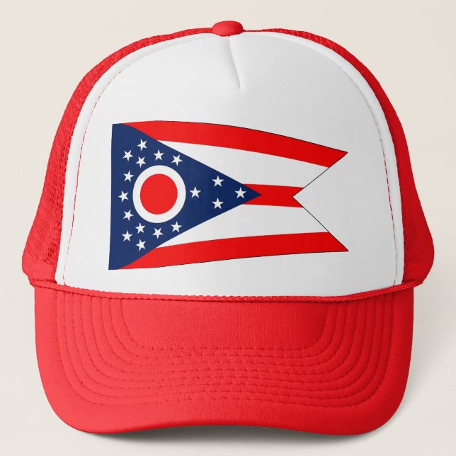 Casquette avec Drapeau de l'Etat de l'Ohio - USA (Devant)