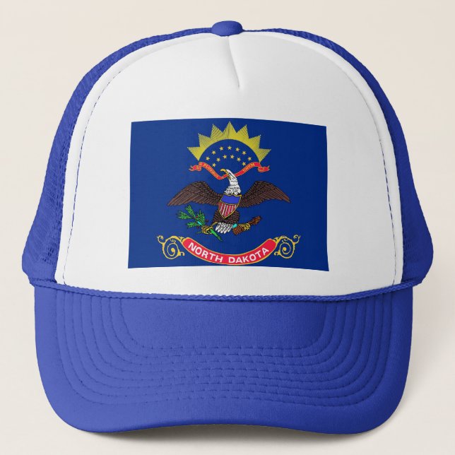 Casquette avec drapeau de l'État du Dakota du Nord (Devant)