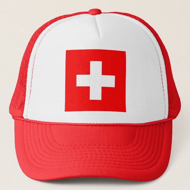 Casquette avec Drapeau de Suisse (Devant)