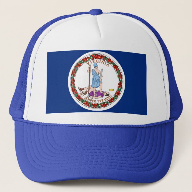 Casquette avec Drapeau de Virginie Etat - USA (Devant)