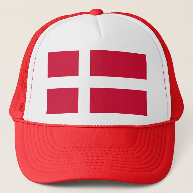 Casquette avec drapeau du Danemark (Devant)