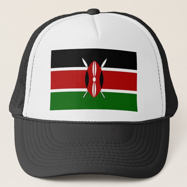 Casquette avec drapeau du Kenya (Devant)