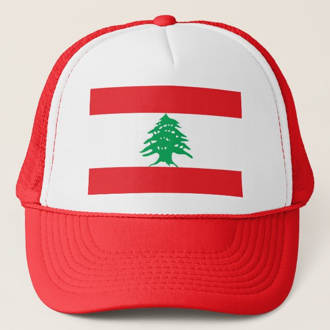 Casquette avec drapeau du Liban (Devant)