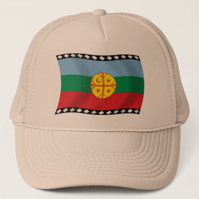 Casquette avec Drapeau Mapuche (Devant)