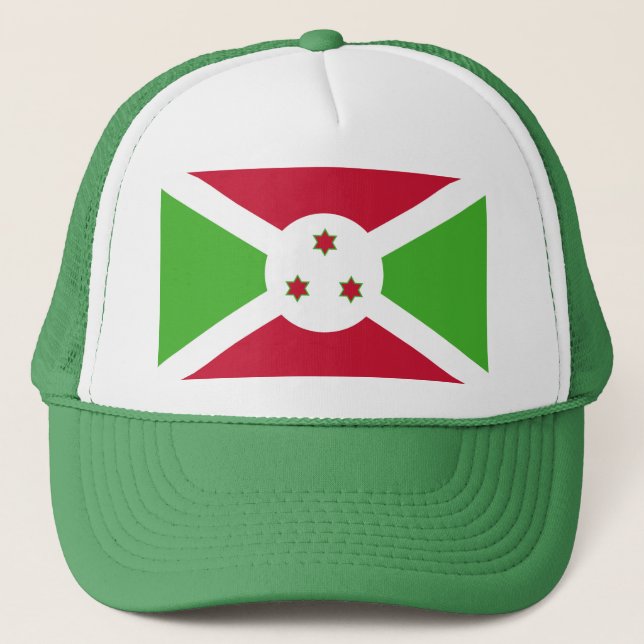 Casquette avec le drapeau du Burundi (Devant)