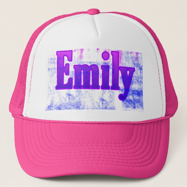 casquette avec le nom emily (Devant)