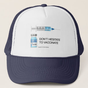 Casquette avec message de vaccination Covid 19
