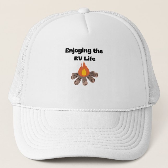 Casquette avec Profiter de la vie de RV et d'un fe (Devant)