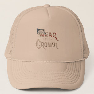 casquette avec texte porter la couronne