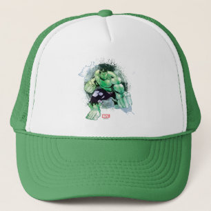 Casquette Avengers Hulk Aquarelle Graphique
