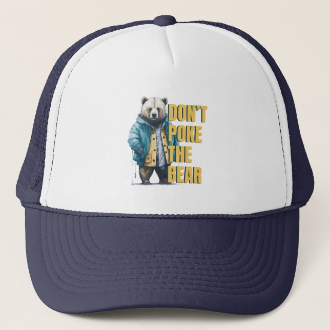 Casquette Avertissement amical : 'Ne pique pas la blague drô (Devant)