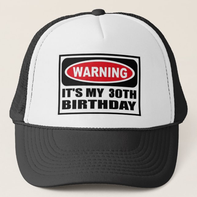 Casquette Avertissement de 30 (Devant)