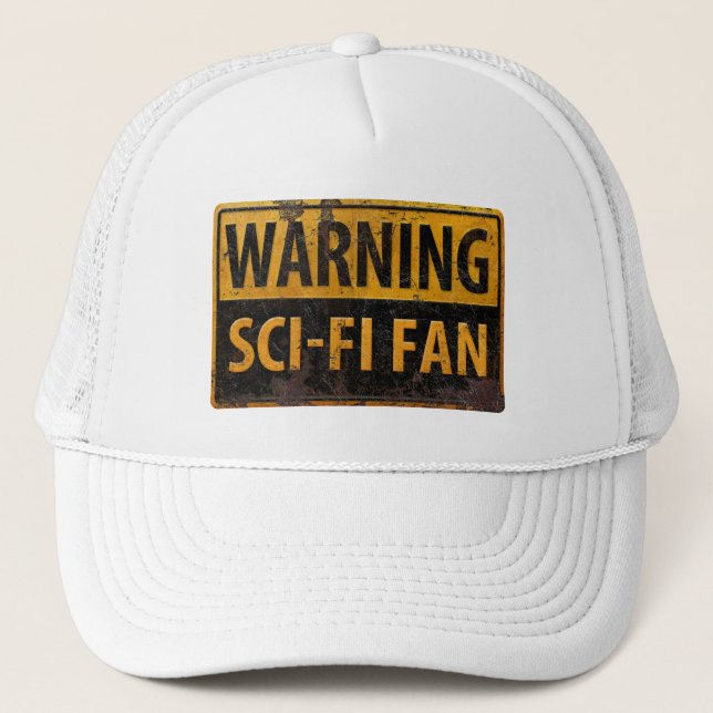 Casquette AVERTISSEMENT SCI-FI VENTILATEUR - Signal de prude (Devant)