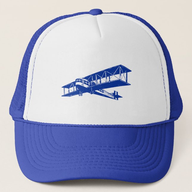 Casquette Avion vintage - bleu marine (Devant)