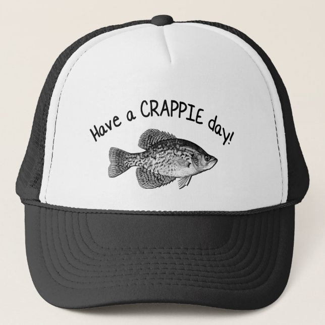 CASQUETTE "AYEZ UNE PÊCHE DE CRAPET DE JOUR DE CRAPET" - (Devant)