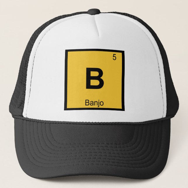 Casquette B - Symbole de table périodique de la chimie de la (Devant)