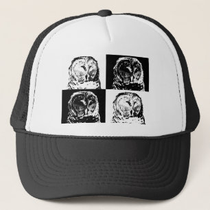 Casquette B/W Barred Owl Pop Art