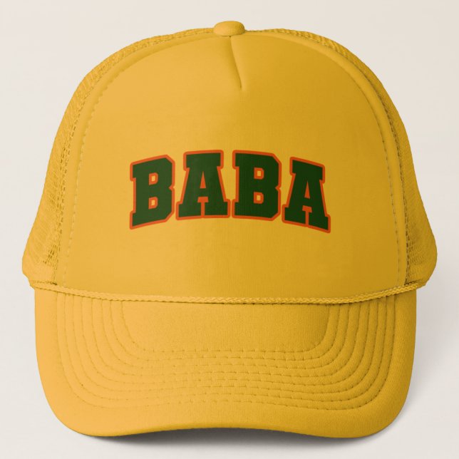 CASQUETTE BABA ROÛT VERT POUR FÊTE DES PÈRES (Devant)