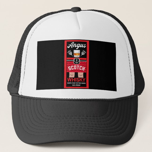 Casquette Bac de service de whisky Scotch Funny (Devant)