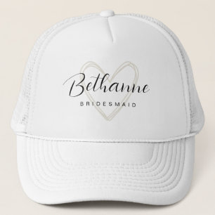 Casquette Bachelorette Cadeau minimaliste Bridesmaid