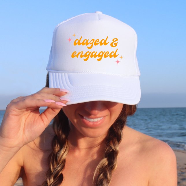Casquette Bachelorette rose et orange Super (Créateur téléchargé)