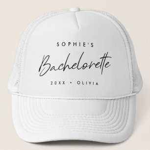 Casquette Bachelorette   Script minimaliste Épouse moderne