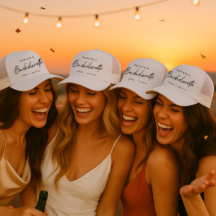 Casquette Bachelorette Script minimaliste Épouse moderne