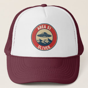 Casquette Badge Alien Retro Classifié Zone 51