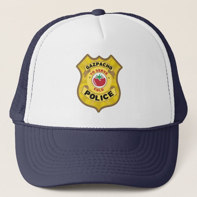Casquette Badge de police de Gazpacho (Devant)